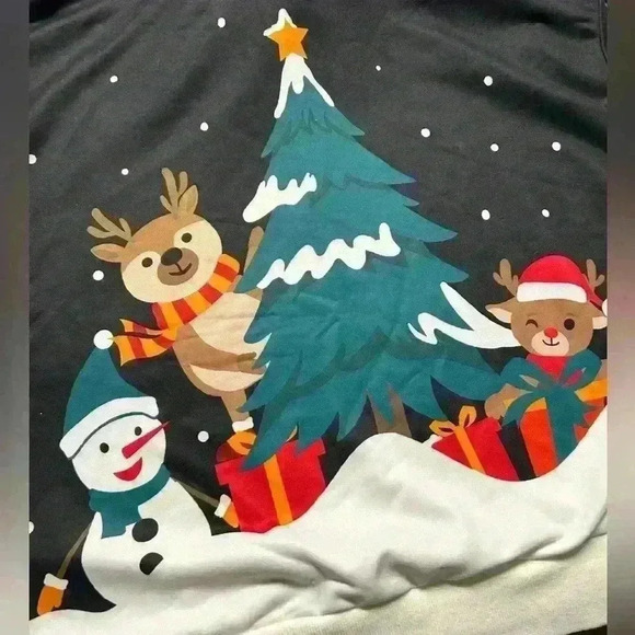 🎄 UGLY CUTE Christmas Sweater with hood, size XL, EUC - Picture 3 of 3